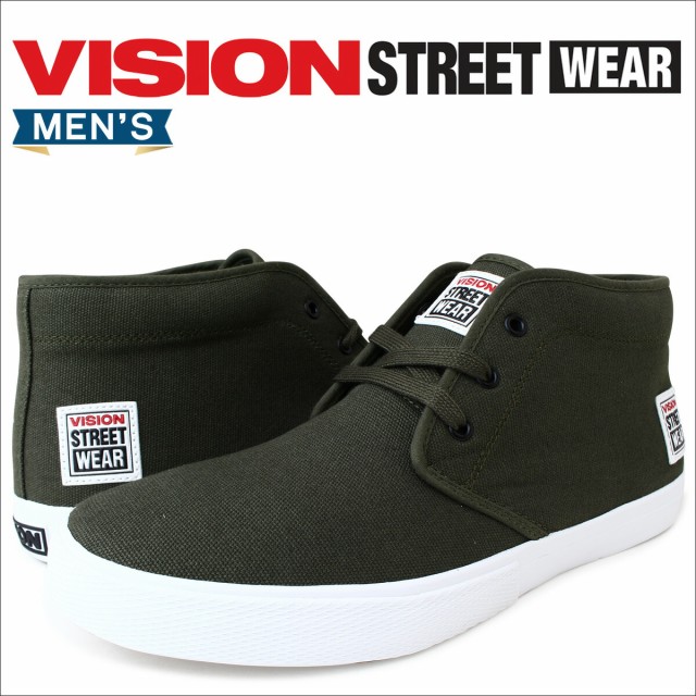 VISION STREET WEAR ヴィジョン ストリート ウェア スニーカー メンズ レディース YUMA VSW,6354 靴 オリーブ
