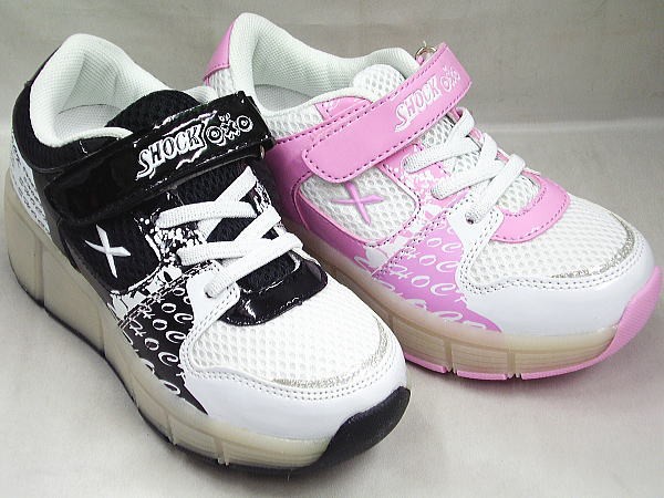 (B倉庫)Shock SW021 ローラーシューズ 男の子 女の子 キッズ ジュニア 子供靴 スニーカー 光る