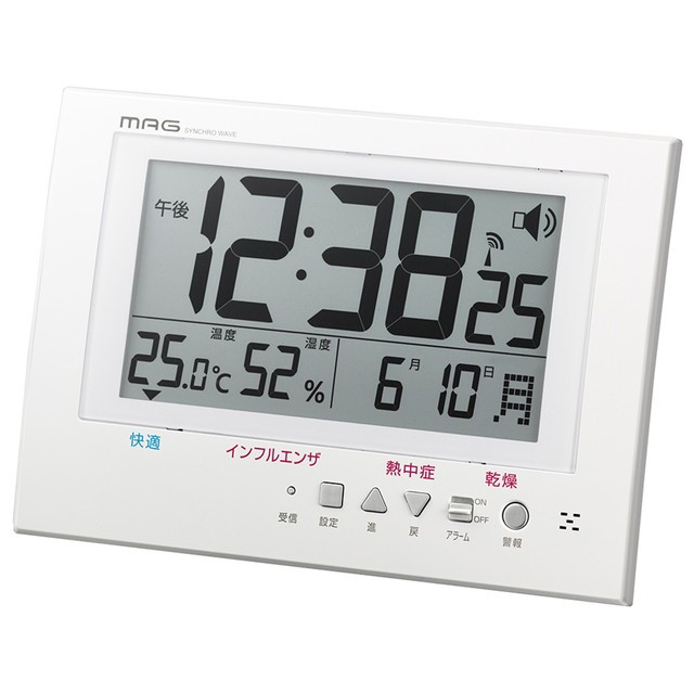 価格.com - ノア精密 MAG 電波掛時計 アラート W-738 (時計) 価格比較