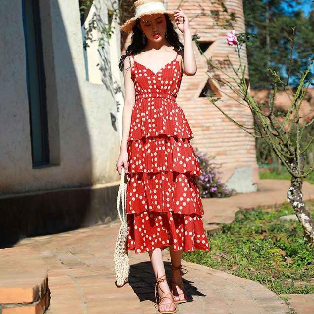 赤 ドット ワンピースの人気商品 通販 価格比較 価格 Com