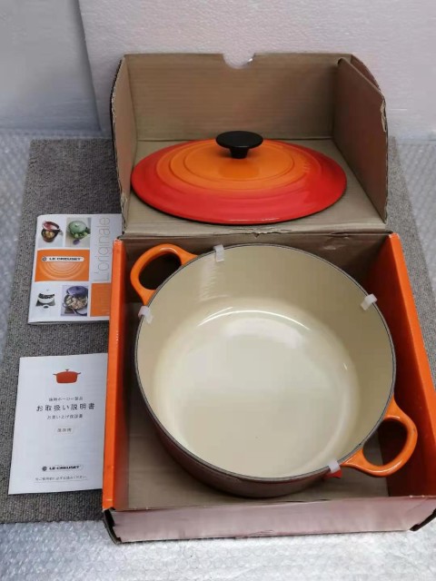 LE CREUSET - 新品 未使用 ル・クルーゼ ココットロンド 22cm オレンジ